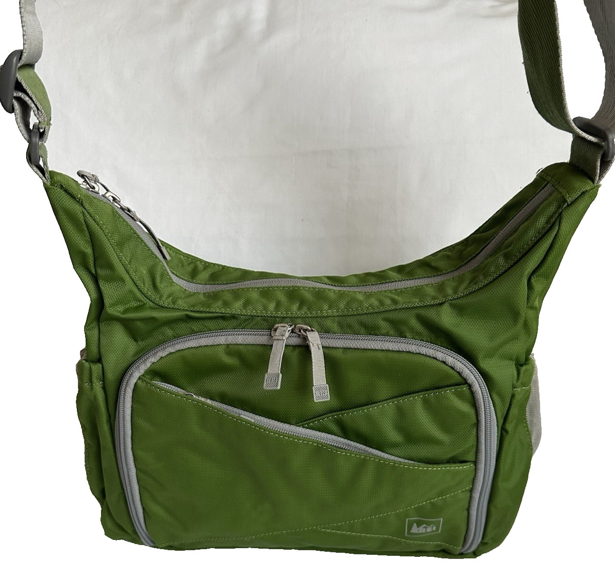 REI Green Gray TRANQUILITY Hiking Travel Crossbody Shoulder 