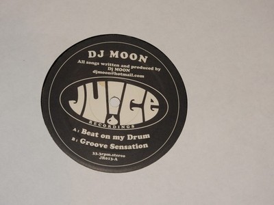 DJ MOON beat on my drum / groove sensation 12'' RECORD BREAKBEAT BREAKS BLACK VNL