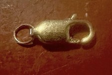14k Yellow Gold Lobster Clasp 4mm .5” & Jump Ring Scrap/Repair 0.6 Grams Tested