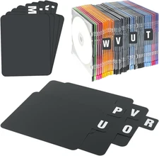 A-Z Vinyl Record Dividers 26-Pack - Alphabet Dividers with Index Tabs for Albums