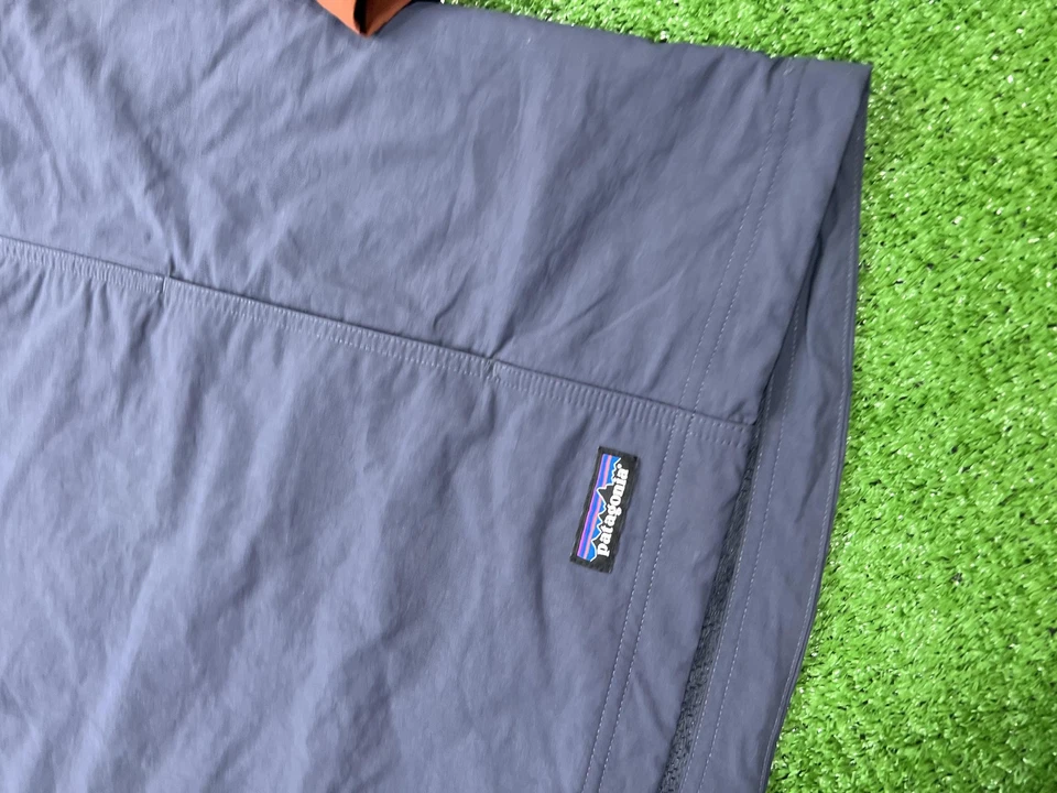 Chaqueta Patagonia Istmo Anorak Para Hombre Grande Naranja Azul Pullover con Capucha 26515 Foto 4 de 4