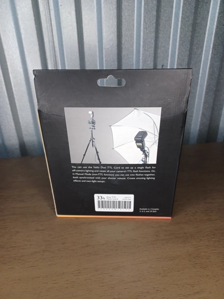 Vello Duo TTL Cord  Off -Camera  Flash Cord  Canon, Nikon,fuji 33ft.  OCD-U33 - Image 4 of 4