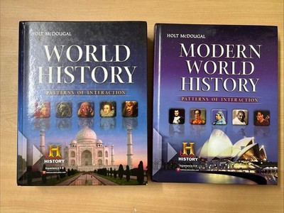 Lot 2 Modern + World History Patterns of Interaction Set Holt McDougal Hardcover