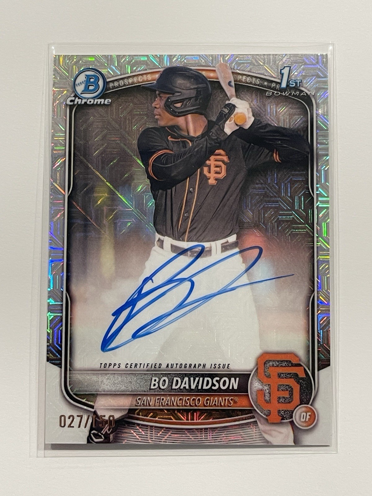 2025 Bowman Chrome 1st Bo Davidson HTA Refractor Auto /150 #CPA-BD