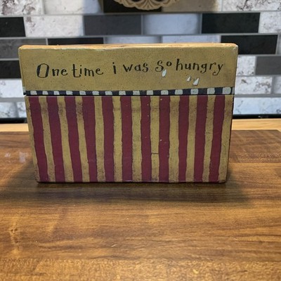 Vintage Main Street Main Menus Recipe Box With Index Cards