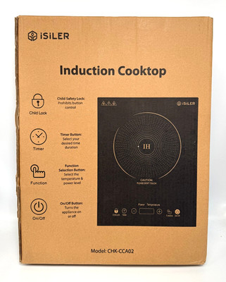 iSiLER Portable Induction Cooktop 1800W Sensor Touch - CHK-CCA02 *NEW SEALED*