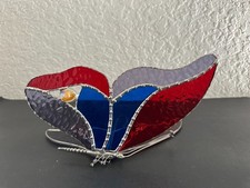 Butterfly Stained Glass Suncatcher, Handmade Stained Glass Window Hanging