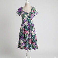 Phool Vintage Floral 90’s cottage core prarie grunge peasant rayon cotton Cut-ou