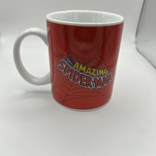 Marvel Comics Amazing Spiderman Coffee Cup Mug Web Swing Classic Red & Blue 2011