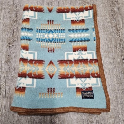 Pendleton Beaver State Chief Joseph Wool/Cotton Crib Blanket/Throw 32x44 