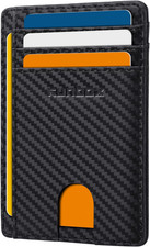 Slim ID Cases Minimalist Front Pocket RFID Blocking Leather Wallets for Men and