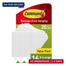 Command 20 lb X-Large Picture Hanging Strips,...