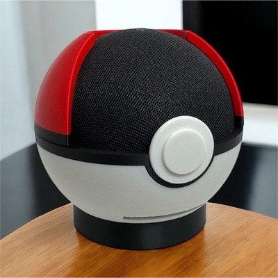 Pokémon Pokéball Dock für Amazon Echo Dot 5. Gen | 3D gedruckt Alexa Lautsprecher