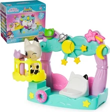 Gabby’s Dollhouse, Pandy Paws Dreamy Balcony Playset, 8-Pieces with Toy Figure