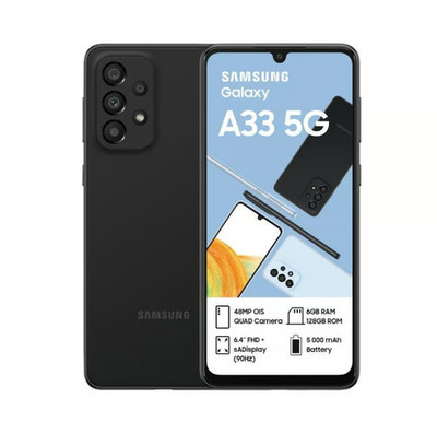 Samsung Galaxy A33 5G Dual SIM 128GB 6GB RAM Schwarz Entsperrt Super AMOLED Android