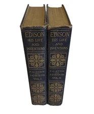 Edison - His Life & Inventions in 2 Vols by Dyer & Martin - 1910 - Harper & Bros