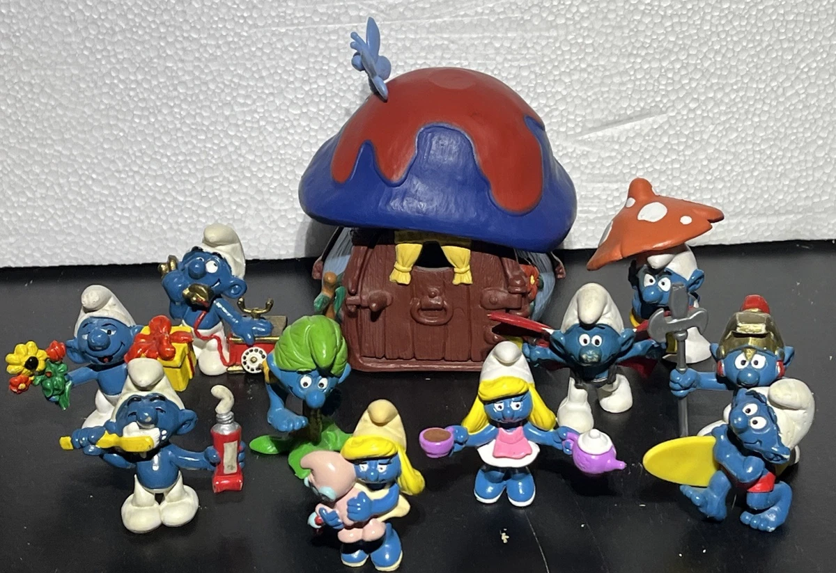 The Smurfs Cartoon & TV Character Action Figures with Vintage for