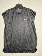 Vintage Nike Shirt Mens XL Black Swoosh Sleeveless Basketball Jersey 90s