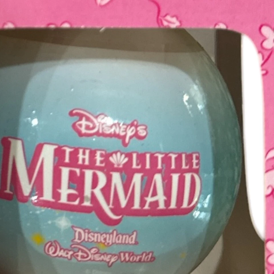 Adornos de vidrio de princesa de los parques de Disney 4 Ariel Blancanieves Aurora Cenicienta IOB Foto 4 de 4