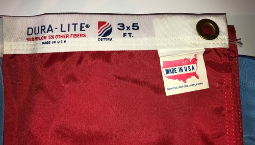 LUXEMBOURG FLAG 3'X5' Dura-Lite Nylon Made by Dettra in USA Original Box  - Picture 4 of 5