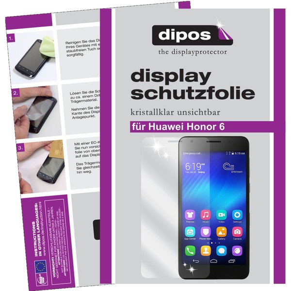 6X Schutzfolie FüR Huawei Honor 6 Klar Displayschutzfolie Folie Displayfolie-image