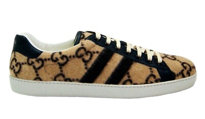 GUCCI New Ace GG Wool Low Top Sneakers | eBay