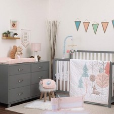 Carter's Woodland Meadow 4-Pc Crib Bedding Set Includes Mobile New 