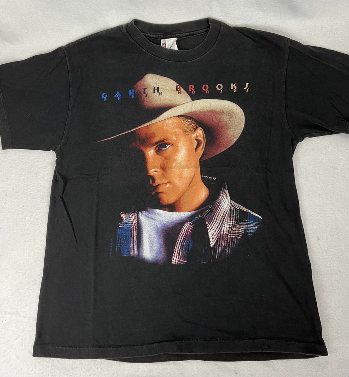 Vintage Single Stitched T-Shirt 1996 GARTH BROOKS L 90s Country
