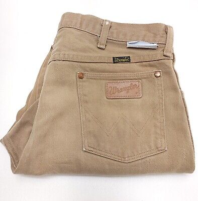 Vintage 70s Wrangler Jeans Mens 36x30 Khaki Cowboy Cut Vintage 70s Wrangler Jeans Mens 36x30 Khaki Cowboy Cut