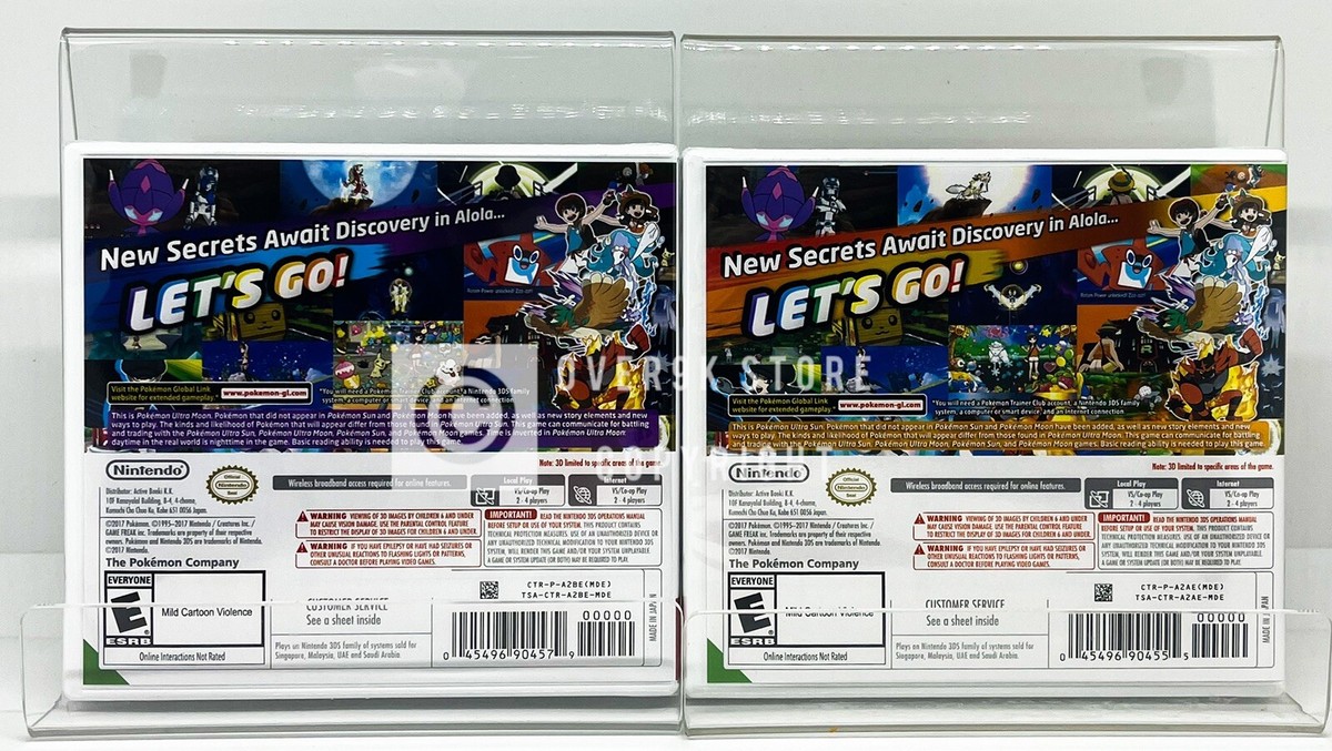Pokemon Ultra Moon + Pokemon Ultra Sun - Nintendo 3DS - New