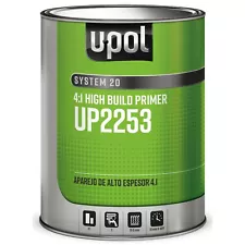 1 Gallon U-Pol 4:1 High Build Gray Auto Primer Filler, Surfacer & Sealer UP2253 