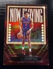 2023-24 Hoops Ausar Thompson Now Playing Holo Rookie RC Detroit Pistons