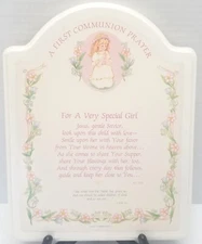 Abbey Press Custom Gift Plaque A First Communion Prayer Girl Christian Gift