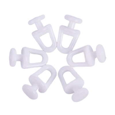 60Pcs Plastic Rail Curtain Track Conveyor Hook Rollers Home Curtains Acces.Y _r1