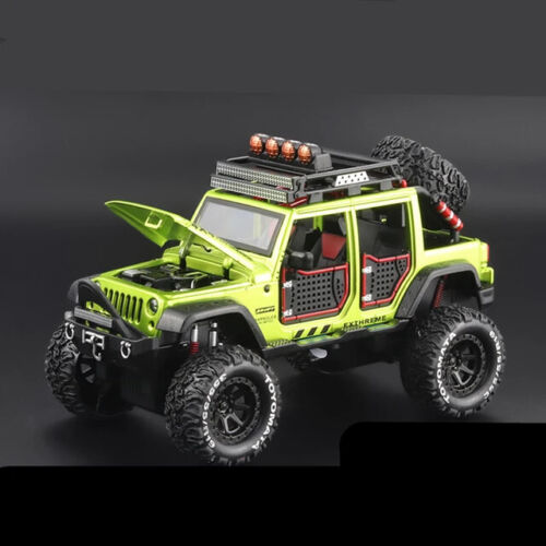 1/24 Jeeps Wrangler Rubicon Pickup Diecast Model Vehicle Sound & Light Kids Gift - Picture 13 of 20
