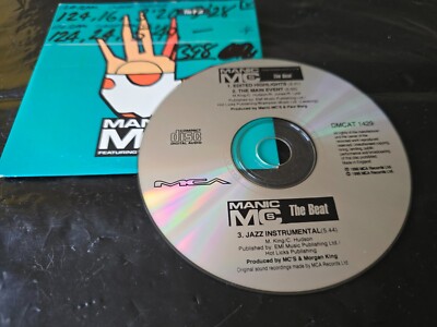 MANIC MC'S FEATURING RICKY LYTE - THE BEAT 90 CD SINGLE (MCA): NR MINT