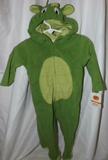 CARTERS DRAGON COSTUME ONE PIECE VELOUR HOOD FOOTIES INFANT 6-9 MO ADORABLE NWT
