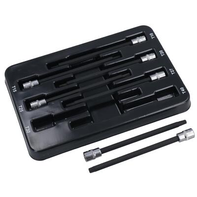 Extra lange Torx Star Impact Bit Steckschlüsseleinsätze T10 - T40 1/4 Zoll. A...