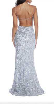 Social Dress Elegant Sequence strappy open back, Prom, Sweet 16, Birthday |  eBay