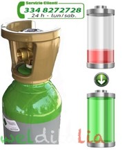 SERVIZIO DI RICARICA ITALIA BOMBOLA MISCELA ARGON CO2 DA 5-7-10-14-27-50 LITRI