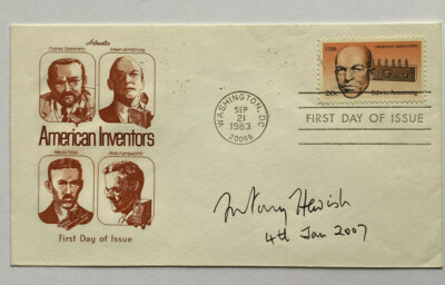Antony Hewish  - Nobelpreis Physik 1974  - original Autogramm 