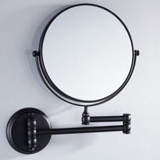 Oil Rubbed Bronze Double Side Folding Makeup Mirror Wall Mounted 3x Magnifying