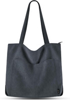 Handtasche Damen Tote Bag Shopper Groß UmhäNgetasche Cord Beuteltasche Stofftasc