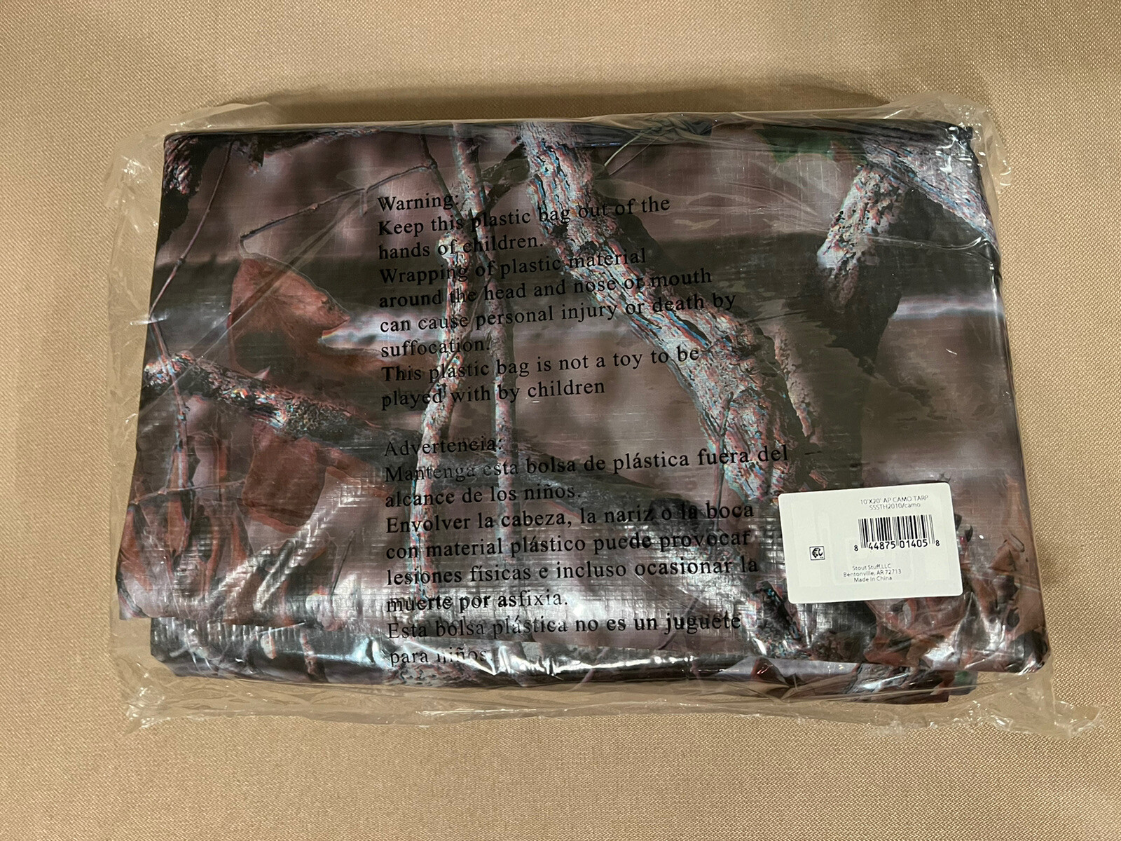 STRATEGY True Cover Polyethylene Camo TARP - Camping Hunting Cover - 20&rsquo; x 10'