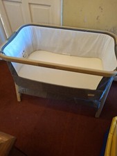 Tutti Bambini CoZee Lite Bedside Crib Charcoal Next To Me