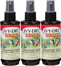 3 Pack Ivy-Dry SPRAY Itch Relief 6 Oz (177 ml) Each Fast Shipping