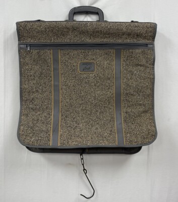 Windsor by Verdi Vintage Wool Tweed Garment Bag Travel Case