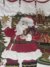 Christmas Theme Lap Quilt Wall Hanging Limited Edition 1657/4000 69 53 Happy HL