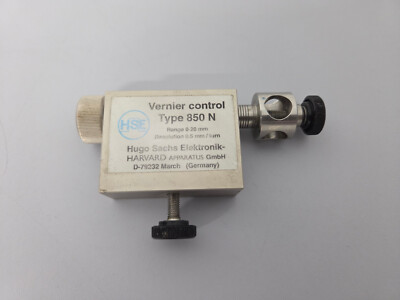 HSE Hugo Sachs Elektronik Vernier Control 850 N Harvard Apparatus