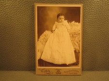 Victorian Antique Cabinet Card Photo of a Young Child, Baby, Kid, Infant, Girl